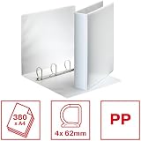 Esselte Essentials A4 Presentation Binder 6.2 cm Spine White PP view 2