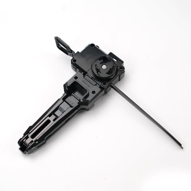 X Winder Launcher, with X Grip for Easy Control,Battling Gyro Accessories(Black)