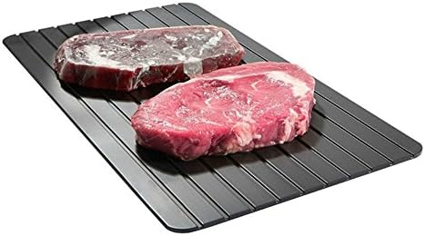 Aureate Black Defrost Tray The Quickest and Safest Way to Thaw Meat and Frozen Food