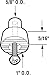 Prime-Line MP4557 Door Holder Tip, 1 In. x 3/4 In., Rubber, Black, Includes Fasteners (10 Pack)