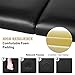 MaxKare Portable Massage Table 84'' Facial Spa Bed with Carrying Bag & Accessories, 2 Fold Extra Wide, Black.