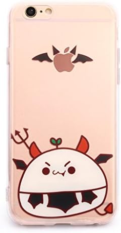 iPhone 6/6S Case IMD Printing Shock Absorbent Protective Case Soft Flexible TPU Transparent Skin Scratch-Proof Case for iPhone 6/6S(4.7-inch) (Cute Devil)