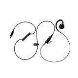 Maxtop AEH3000-K4 Swivel Earhook Earhanger PTT MIC for Kenwood KHS-34 Portable PKT-23