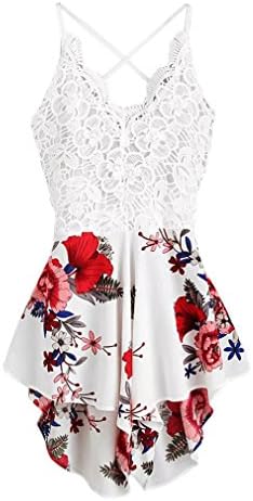 Playsuits,Ba Zha 🍀 Women's Crochet Lace Panel Bow Tie Back Florals Ladies Summer Shorts Jumpsuit Trousers Skinny Rompers Mini Dress Ladies Shorts Skirts Tops Bohemian Body Suits Beachwear