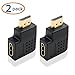 Cable Matters 2-Pack Flat Right Angle HDMI Adapter (HDMI 270 Degree Adapter) with 4K and HDR Support