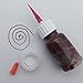 XMASIR Multi Purpose Precision Applicator Bottles, 1 Oz. Glue Squeeze Bottle Set with 2 Caps and 16 Needle Tips for Oil, Liquids, Paint Quilling Craft