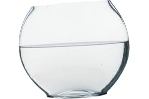 BCOATH Flat Fish Tank Hydroponic Planter Glass Aquarium Glass Hydroponic Bowl Glass Vase Water Plant Vase Glass Betta Tank Fish Supplies Fish Accessories Betta Fish Household Products