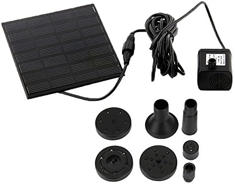 Solar Bird bath Fountain Pump ,floating for Garden and Patio,Solar Panel Kit Water Pump,Outdoor Watering Submersible Pump (Square)