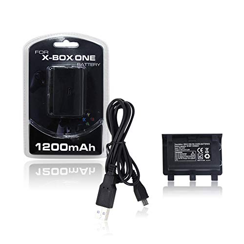 Xbox Controller Battery, Rechargeable Battery Pack with USB Charging Cable for Xbox One
