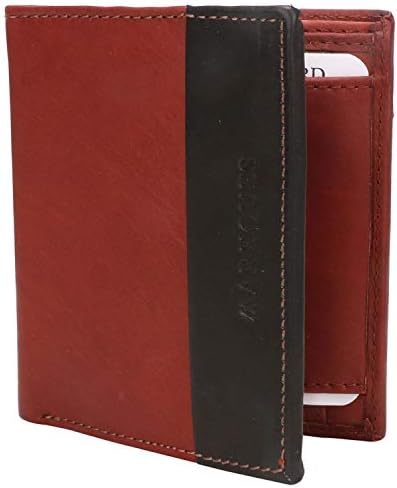MARKQUESFurry Genuine Leather Red Mens Wallet (FUR-440301)