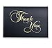 Nakanda Thank You Cards, Pack of 100 Bulk Thank You Notes with Self Seal Envelopes for Weddings, Business, Bridal & Baby Showers, 5.8 x 4.1 inches Personalized Greeting Cards (Black & Gold)