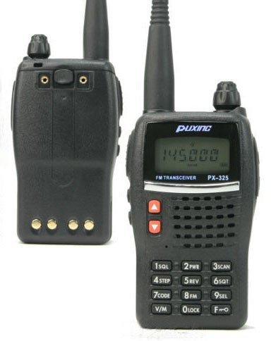 Niceshop New Puxing Two Way Radio PX-325 VHF 136-174MHz Walkie Talkies Portable Ham Radio Professional FM Radio Transceiver