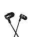 Generic Noodle Headband Grand Bass Black In-ear Hearphone Earbuds With Mic