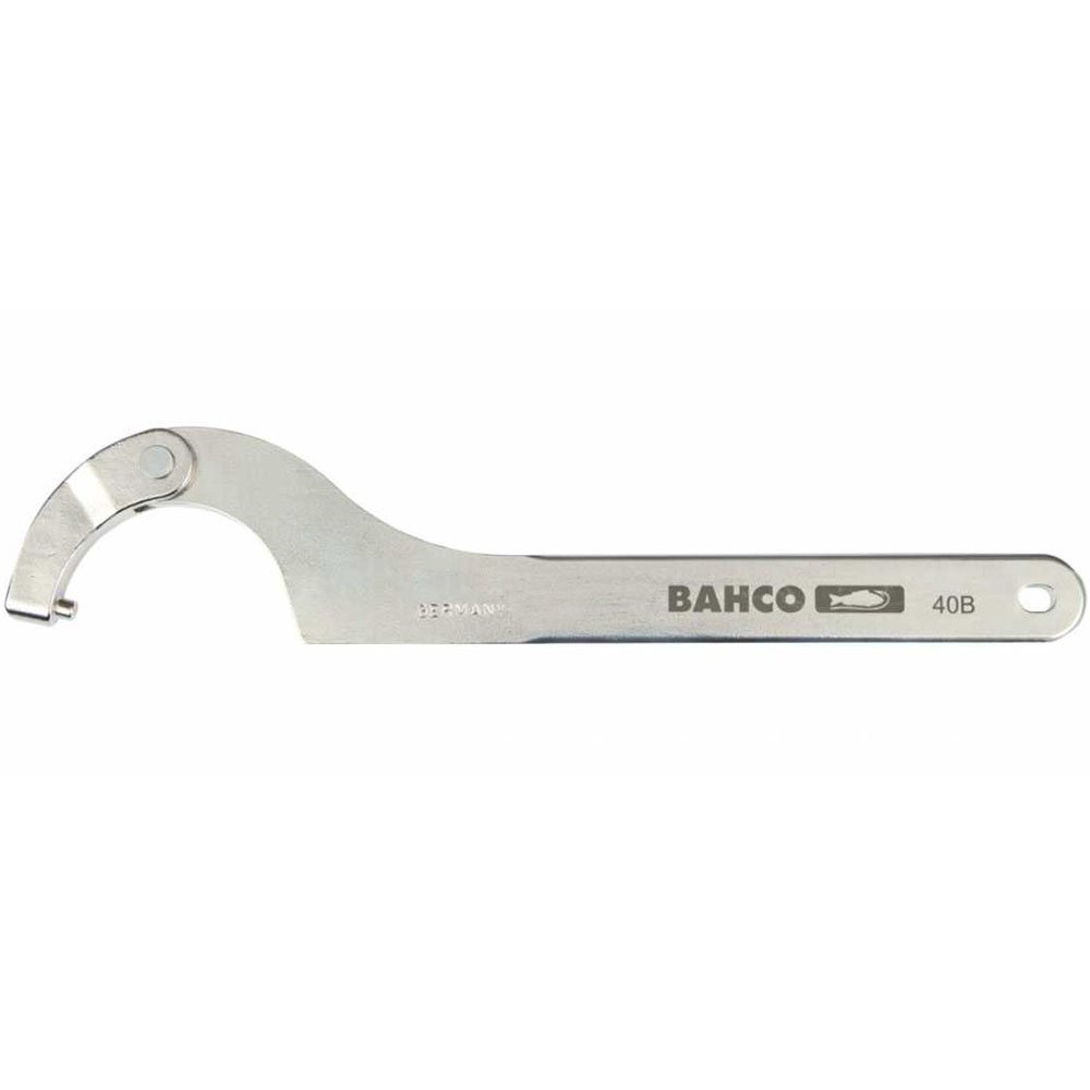 Bahco 40B-115-165 Adjustable Pin Wrench, Silver, 115-165 mm