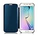 Hovisi Luxurious Shiny Flip Case Cover Samsung Galaxy S7 Edge (Blue)