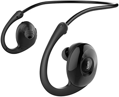 Bluetooth Headphones,Nasin In-Ear Headset Snail Bionic Design Best Wireless Sports Earphones V4.0 Waterproof HD Stereo Sweatproof Headset with Mic, Battery work 17 hours(Black)