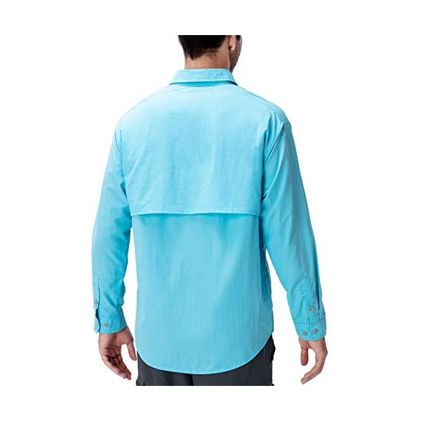 NAVISKIN Men's UPF 50+ Sun Protection Hiking Fishing Shirt Lightweight