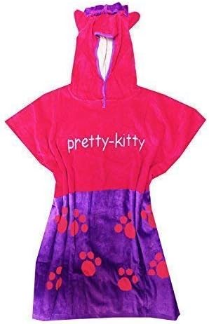 Quality 100% Cotton Boys Girls Kids Childrens Hooded Poncho Swimming Bath Towel, 7 Designs