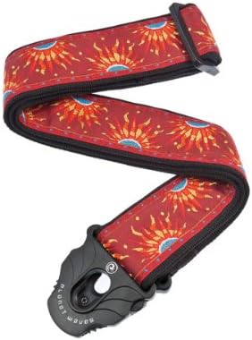 Planet Waves 50PLE09 World Tour Collection Retro Classic Sun - Correa textil para guitarra (nailon, 140 x 5 cm, sistema de cierre seguro), diseño de ...