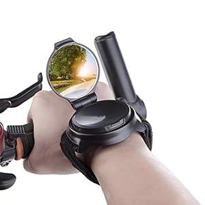 Gobesty Fietsspiegel, armband, fietsspiegel, achteruitkijkspiegel, 360 graden draaispiegel, veiligheidsspiegel…