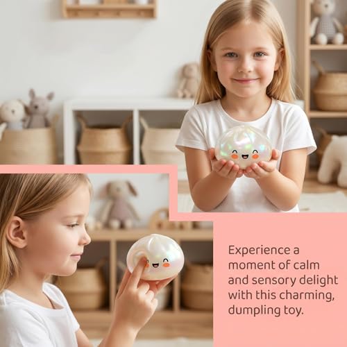 Last Page® Glitter Dumpling, Glitter Dumpling Squishy Box，Soft Squeeze Bao Bun Toy