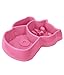 Katzy Kraft Fun Slow Feed Interactive Pet Bowl for Dog or Cat Stop Bloat and Choking for Food and Water