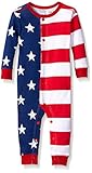Little Blue House By Hatley Baby Infant Union Suit - USA Flag, Multi Color, 3-6