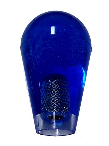 Atomic Market US Style Bat Top Replaces Arcade1up Sanwa & Zippy Japanese Ball Top Arcade Joystick Tops (Translucent Blue)