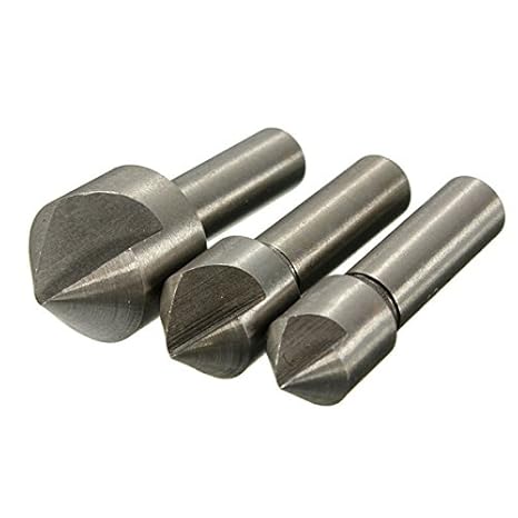 Generic Real Countersink Drill Bit Drill Chuck Tools 3pcs 10/12/16mm Hss Countersink Drill Bit Set Chamfering Cutter