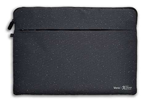 Acer Vero Sleeve - Funda Portatil, para Ordenadores y Tablets de 15,6 Pulgadas, 100% Plastico Pet Reciclado, Proteccion contra Suciedad y Golpes, Bolsillo Frontal Extra, Funda Chromebook Color Negro