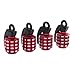 TOOGOO(R) 4 x Metal Cool Grenade Shaped Design Car Auto Motorcycle Bike Tire Tyre Valve Dust Caps Red