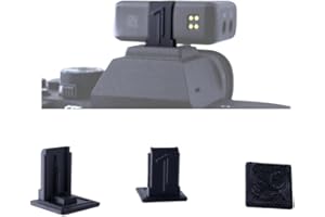 BasementCreator Cold Shoe Mount Replacement for DJI Mic, 3D Printed, Fits Camera Hot Shoe Mounted (3 Pack), Black, BCDM1M