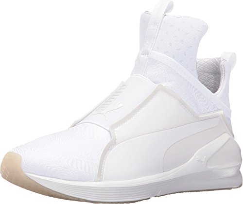 PUMA Women's Fierce Bright Cross-Trainer Shoe, Puma White/Puma White, 6.5 M US