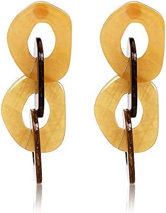Acrylic Earrings for Women Drop Dangle Leaf Earrings Resin Minimalist Bohemian Statement Jewelry