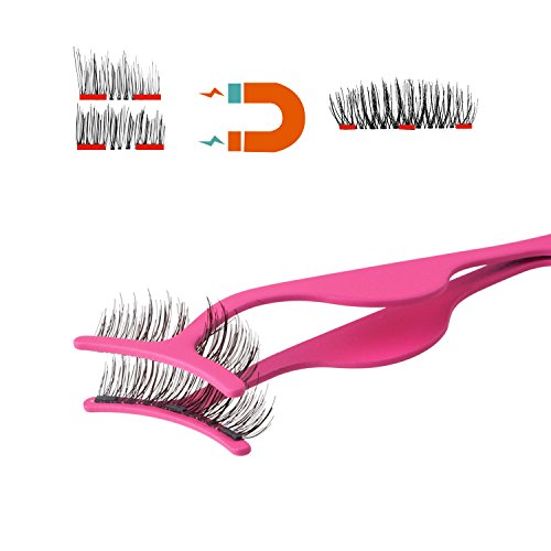 False Eyelash Applicator, Eyelash Extension Tweezers, For Instant Application and Removal, Suitable for use with any False Eyelashes (2 pcs)