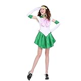 Angelaicos Womens Color Block Bowknots Costume Dress (M, Green)