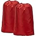 HOMEST 2 Pack Large Nylon Laundry Bag, Machine Washable Large Dirty Clothes Organizer, Easy Fit a Laundry Hamper or Basket, Can Carry Up to 4 Loads of Laundry, Purple and Blue