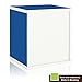 Way Basics Eco Stackable Storage Cube Plus and Cubby Organizer, Blue (made from sustainable non-toxic zBoard paperboard)