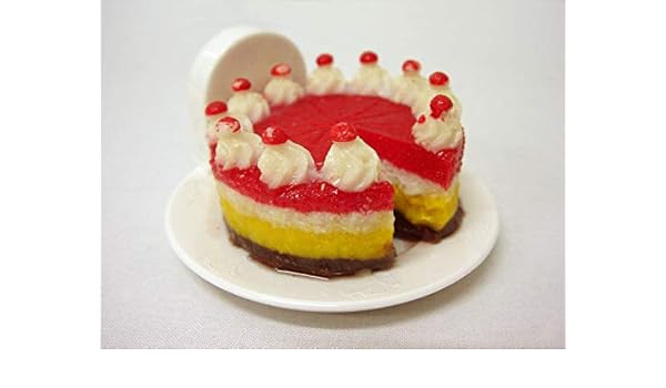 IMAN NEVERA PLASTICO PLATO CON TARTA BIZCOCHO MERENGUE REPOSTERIA ...