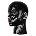 EXLATEX Anatomical Latex Mask Heavy Rubber Hood Lined With Red Mouth Sheath Tongue and Nose Tube