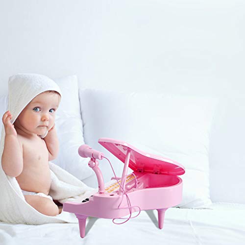 BAOLI Piano Keyboard Birthday Gift Toddler Multi Functional Electronic Instrument - Musical Toy with Microphone 31 Keys (Pink, Medium) - Thumbnail 3