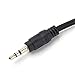 TISINO 3.5mm (1/8 Inch) TRS Stereo Plug/Male to Dual 6.35mm (1/4 Inch) TRS Stereo Jack/Female Y Splitter Cable Patch Cord - 8 Inch / 20cm