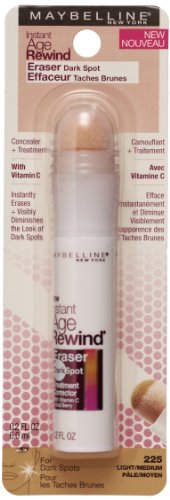 Maybelline New York Instant Age Rewind Eraser Dark Spot Concealer Plus Treatment, Light/Medium, 0.2 Fluid Ounce