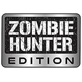 (2 Pcs) Zombie Hunter Edition Sticker Vinyl Decal For Car Truck SUV Decal Badge Halloween Decoration