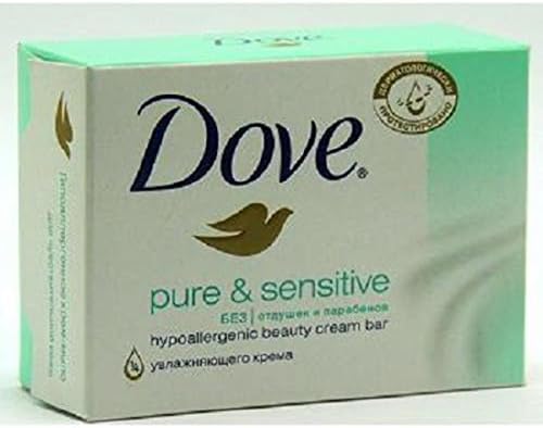 Product Of Dove, Beauty Cream Bar - Turquoise Pure &amp; Sensitive, Count 1 - Soap/Body Wash/Shaving Creams / Grab Varieties &amp; Flavors