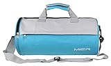 MIER Barrel Travel Sports Bag for Women and Men Small Gym Bag with Shoes Compartment