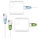 TUDIA [Klip 4Pcs Snap On Charging Cable Cord Saver Protector Compatible with MacBook Magsafe 2 Power Adapter - Blue & Green