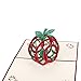Christmas Cards 3D Pop Up Handmade Holiday Greeting Cards - 6 Cards & Envelopes