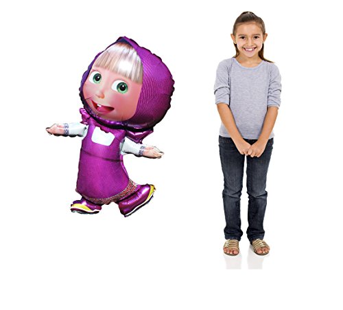 Masha and the Bear Super Shape Figure of Masha Balloon Party Supplies 42 inch Masha y el Oso Globo fuentes del Partido