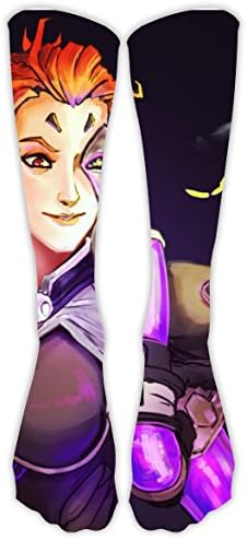 Overwatch-Moira Xmas Unisex Family High Knee Stocking Original Design Long Sock